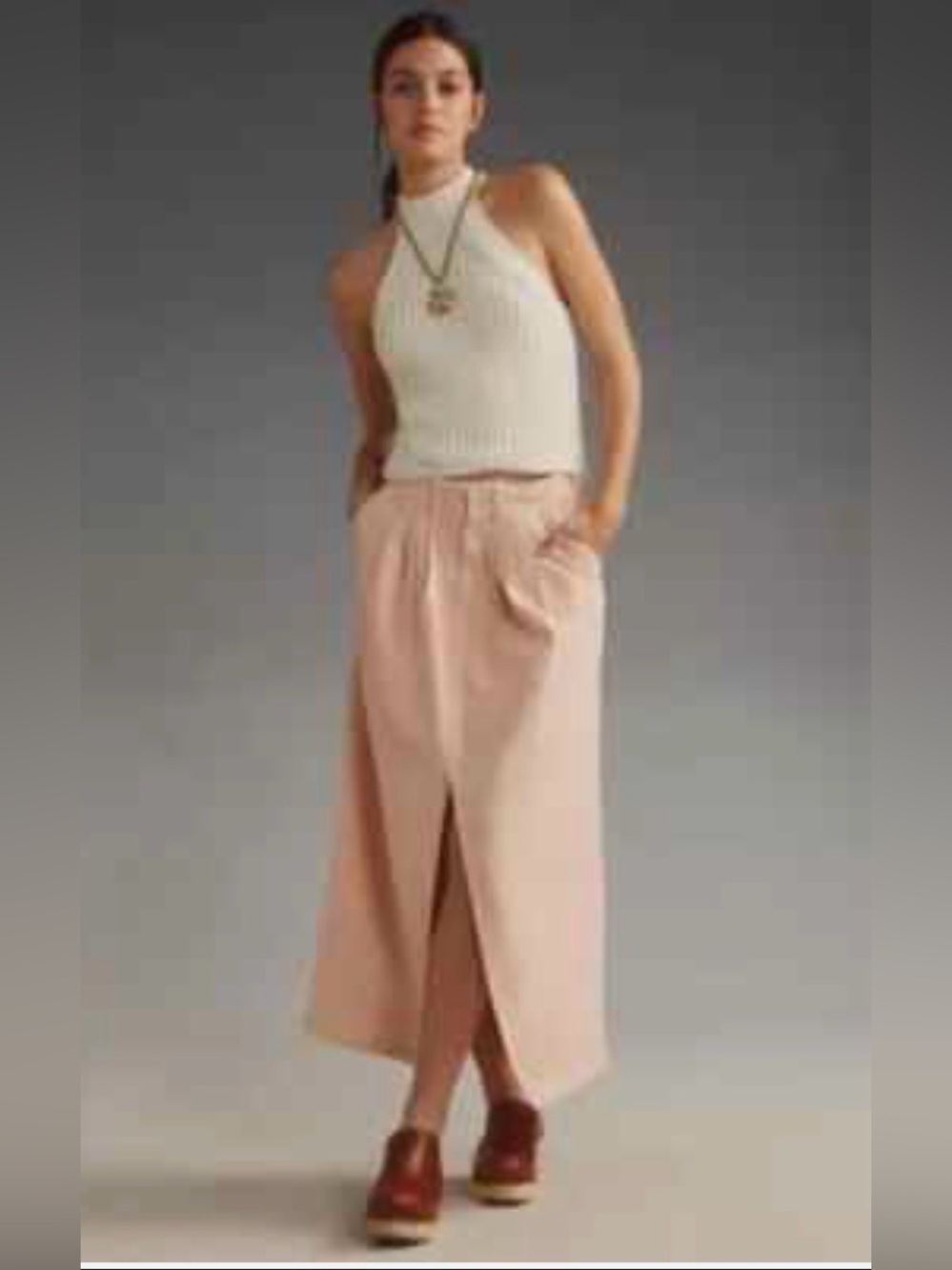 Anthropology Pilcro Slouchy Trouser Midi/Maxi Skirt Size 8